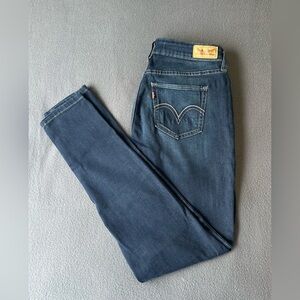 Levi’s Women’s 535 Soft Blue Skinny Ultra Stretch Jean Leggings 27 x 30